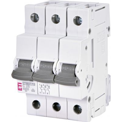 Wyłącznik nadprądowy ETIMAT P10 3P C25A 001901332 ETI (001901332)