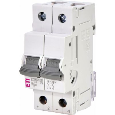 Wyłącznik nadprądowy DC ETIMAT P10-DC 2P C32A 001903233 ETI (001903233)