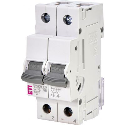 Wyłącznik nadprądowy DC ETIMAT P10-DC 2P C32A 001903233 ETI (001903233)