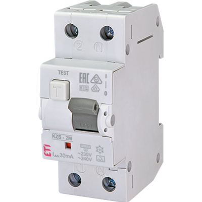 Wyłącznik różnicowonadprądowy KZS-2M 1P+N C40A 500mA typ A 002173928 ETI (002173928)