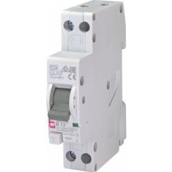 Wyłącznik różnicowonadprądowy (zas od dołu) KZS-1M 1P+N B13A 10mA typ A 002175413 ETI (002175413)