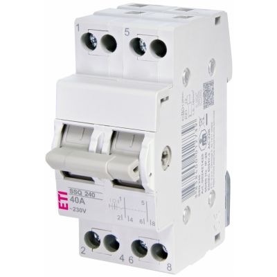 Przełącznik trójpołożeniowy modułowy 40A  2P SSQ 240 002421425 ETI (002421425)