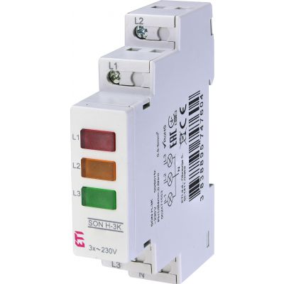 Sygnalizator obecności napięcia (3 kolory LED) SON H-3K 002471553 ETI (002471553)