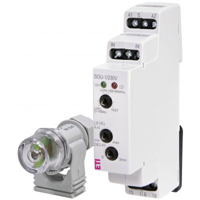 Automat zmierzchowy na szynę SOU-1/230V+senzor 002470011 ETI (002470011)
