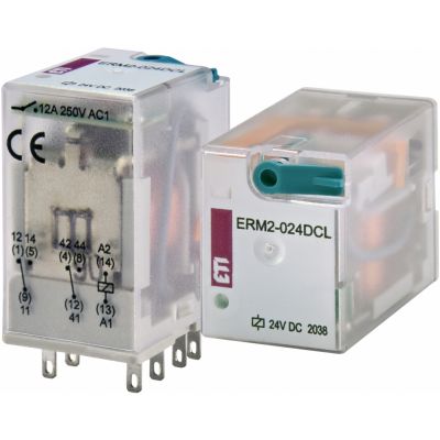 Przekaźnik 2 stykowy 24V DC ERM2-024DCL 002473001 ETI (002473001)