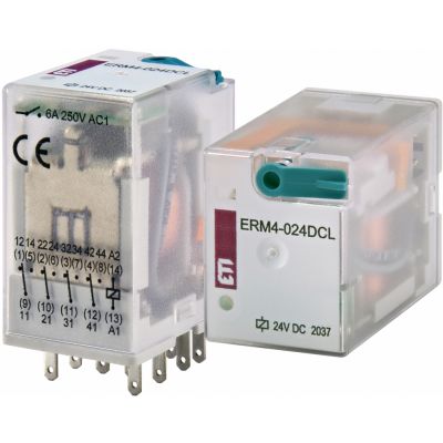 Przekaźnik 4 stykowy 24V DC ERM4-024DCL 002473007 ETI (002473007)