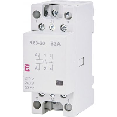 Stycznik modułowy 63A 2R 2M 2P  R 63-02 24V 002463487 ETI (002463487)