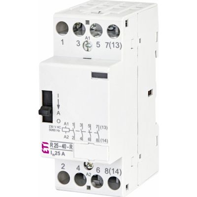 Stycznik modułowy ze sterowaniem ręcznym 25A 4Z 2M 4P  R 25-40-R-230V AC 002464052 ETI (002464052)