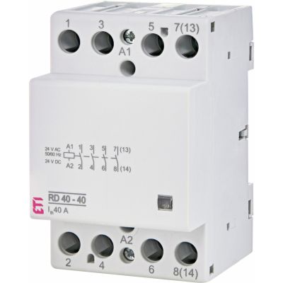 Stycznik modułowy 40A 4Z 3M 4P  RD 40-40-24V AC/DC 002464019 ETI (002464019)