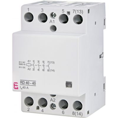 Stycznik modułowy 40A 4Z 3M 4P  RD 40-40-24V AC/DC 002464019 ETI (002464019)
