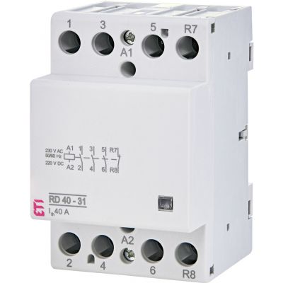 Stycznik modułowy 40A 3Z 1R 3M 4P  RD 40-31-230V AC/DC 002464020 ETI (002464020)