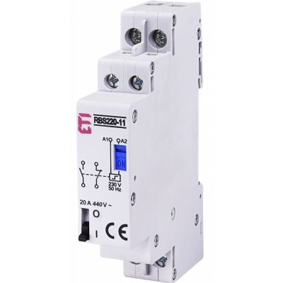 Stycznik bistabilny 20A 2P 1Z 1R 1M RBS220-11-230V AC 002464106 ETI (002464106)