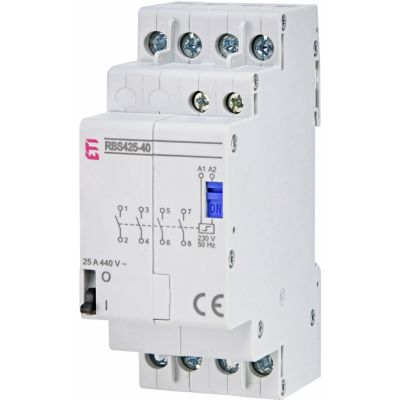 Stycznik bistabilny 25A 4P 4Z 2M RBS425-40-230V AC 002464125 ETI (002464125)