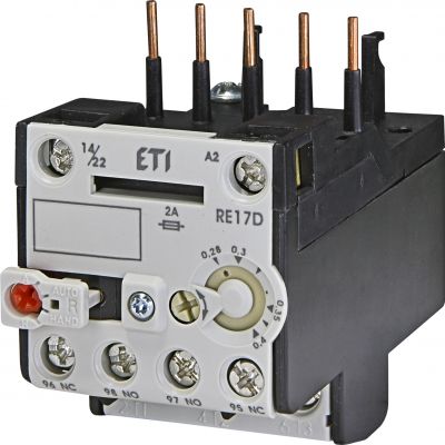 Przekaźnik termiczny RE17D-0,4 0,28-0,4A 004641400 ETI (004641400)