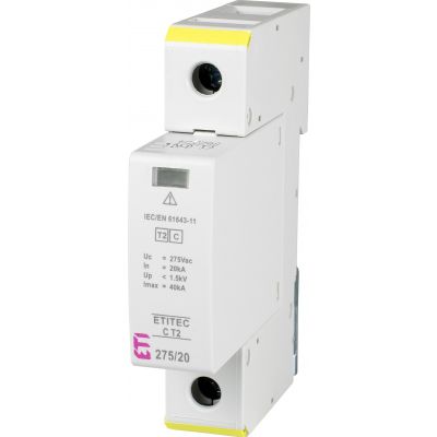 Ogranicznik przepięć T2 (C) ETITEC C T2 275/20 1+0 002440393 ETI (002440393)