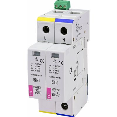 Ogranicznik przepięć T2 (C) ETITEC C T2 275/20 1+1 RC 002440402 ETI (002440402)