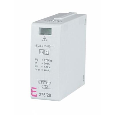 Moduł wymienny ogranicznika przepięć T2 (C) Mod. ETITEC C T2 275/20 002440414 ETI (002440414)
