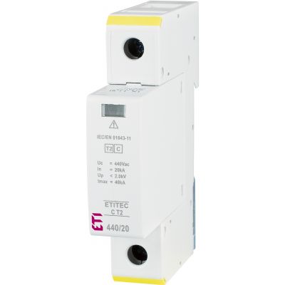 Ogranicznik przepięć T2 (C) ETITEC C T2 440/20 1+0 002440405 ETI (002440405)