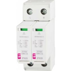 Ogranicznik przepięć T1+T2 (B+C) - iskiernik ETITEC GSM T12 275/25 2+0 002440604 ETI (002440604)