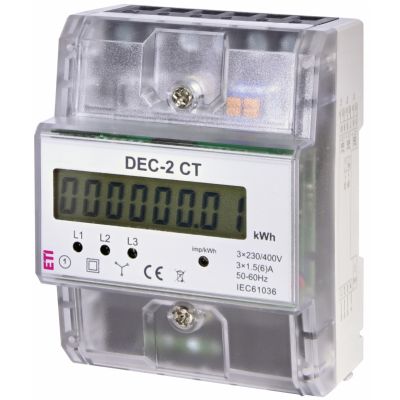 Wskaźnik zużycia energii 3-fazowy DEC-2CT 004804060 ETI (004804060)