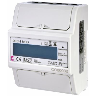Wskaźnik zużycia energii 1-fazowy z modbus DEC-1MOD 004804053 ETI (004804053)