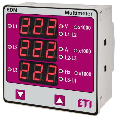 Miernik parametrów sieci 96x96 EDM 004805419 ETI (004805419)
