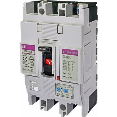 Wyłącznik mocy 36kA wyzw. TM EB2 125/3S 20A 3P 004671041 ETI (004671041)