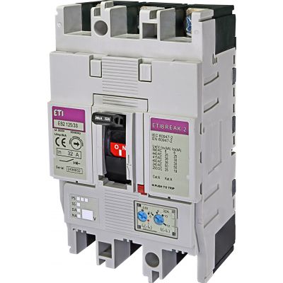 Wyłącznik mocy 36kA wyzw. TM EB2 125/3S 32A 3P 004671042 ETI (004671042)