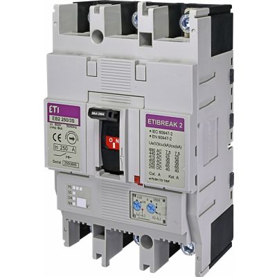 Wyłącznik mocy 36kA wyzw. TM EB2 250/3S 250A 3P 004671083 ETI (004671083)