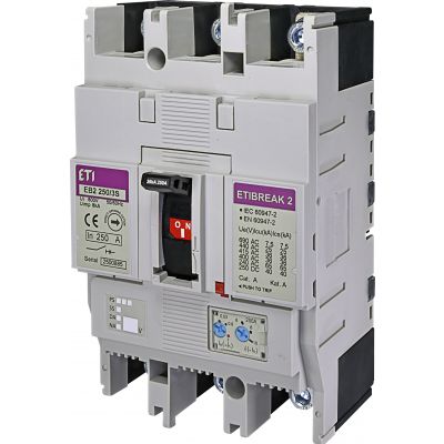 Wyłącznik mocy 36kA wyzw. TM EB2 250/3S 250A 3P 004671083 ETI (004671083)