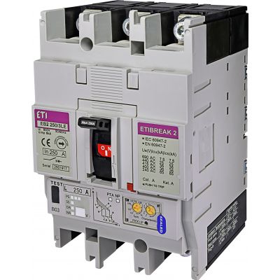 Wyłącznik mocy 65kA wyzw. TM EB2 250/3H 250A 3P 004672132 ETI (004672132)