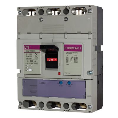 Wyłącznik mocy 36kA wyzw. TM (regulacja magnetyczna) EB2 800/4LF 630A 4p 004671118 ETI (004671118)