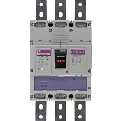 Wyłącznik mocy 36kA wyzw. TM (regulacja magnetyczna) EB2 800/3LF 800A 3P 004672204 ETI (004672204)
