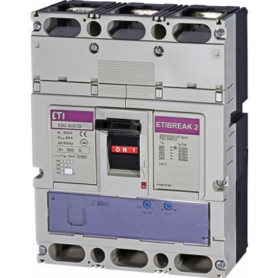 Wyłącznik mocy 50kA wyzw. TM EB2 800/3S 800A 3P 004672161 ETI (004672161)