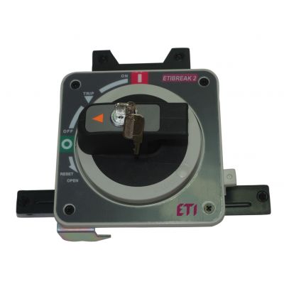 Napęd ręczny RO2 125, zamek, czarna rączka 004671169 ETI (004671169)