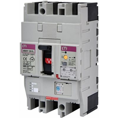 Wyłącznik 3P 25kA z blokiem różnicowoprądowym EB2R 125/3L 50A 3P 004671503 ETI (004671503)