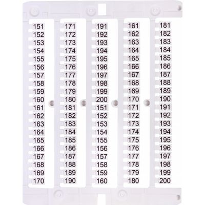 Oznacznik 151 do 200 (100 szt.) ES-NU0851151 003903080 ETI (003903080)
