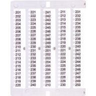 Oznacznik 201 do 250 (100 szt.) ES-NU0851201 003903081 ETI (003903081)