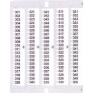 Oznacznik 301 do 350 (100 szt.) ES-NU0851301 003903083 ETI (003903083)