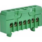 Listwa zaciskowa (1,5-10/16)mm2, 7 otworów, zielona ESC-QBLOK7002 003903205 ETI (003903205)