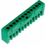 Listwa zaciskowa (1,5-10/16)mm2, 12 otworów, zielona ESC-QBLOK1202 003903207 ETI (003903207)