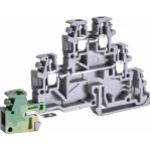 Złączka gwintowa 2-poziomowa z uziemieniem 2,5 mm2 (szara-zielona) ESC-TDE.2 003903250 ETI (003903250)