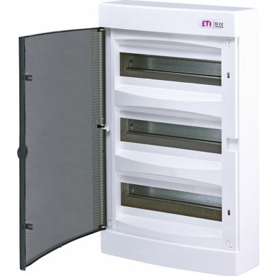 Rozdzielnica natynkowa 3x12 drzwi transparentne ECT36PT-s 001101070 ETI (001101070)