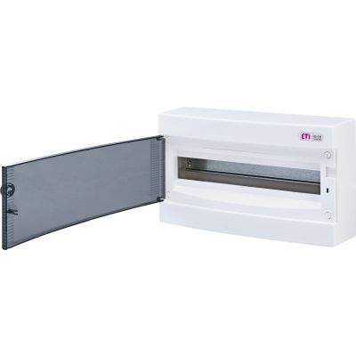 Rozdzielnica natynkowa 1x18 drzwi transparentne ECT18PT-s 001101068 ETI (001101068)