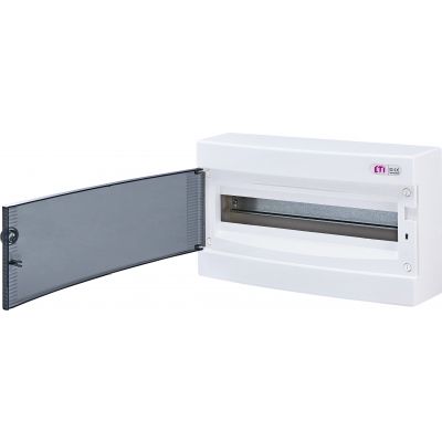 Rozdzielnica natynkowa 1x18 drzwi transparentne ECT18PT-s 001101068 ETI (001101068)