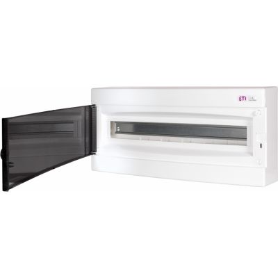 Rozdzielnica natynkowa 1x24 drzwi transparentne ECT 1x24PT-s 001100282 ETI (001100282)