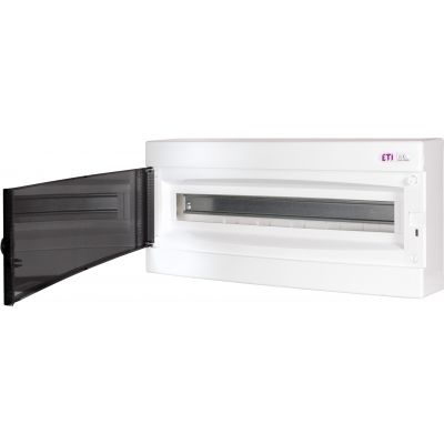 Rozdzielnica natynkowa 1x24 drzwi transparentne ECT 1x24PT-s 001100282 ETI (001100282)