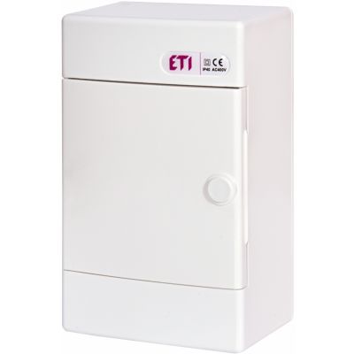 Rozdzielnica natynkowa 1x4 drzwi białe ECT4PO 001100141 ETI (001100141)