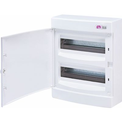Rozdzielnica natynkowa 2x12 drzwi białe ECT24PO-s 001101072 ETI (001101072)