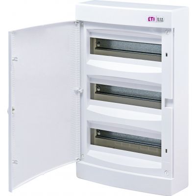 Rozdzielnica natynkowa 3x12 drzwi białe ECT36PO-s 001101073 ETI (001101073)